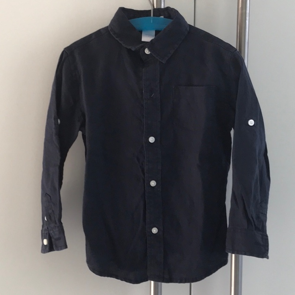 100% Linen Button Down Janie and Jack